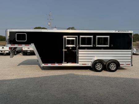 New 2026 Featherlite 3 Horse Gooseneck Premier Tack Horse Trailer