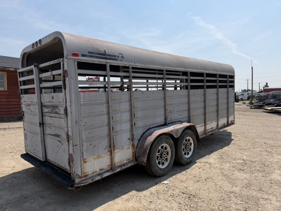 Used 1992 Kiefer Manufacturing 20' tock Stock / Stock Combo Trailer