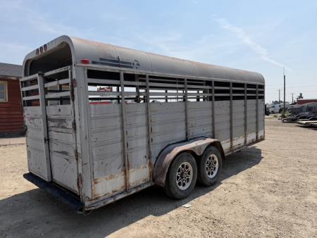 Used 1992 Kiefer Manufacturing 20' tock Stock / Stock Combo Trailer