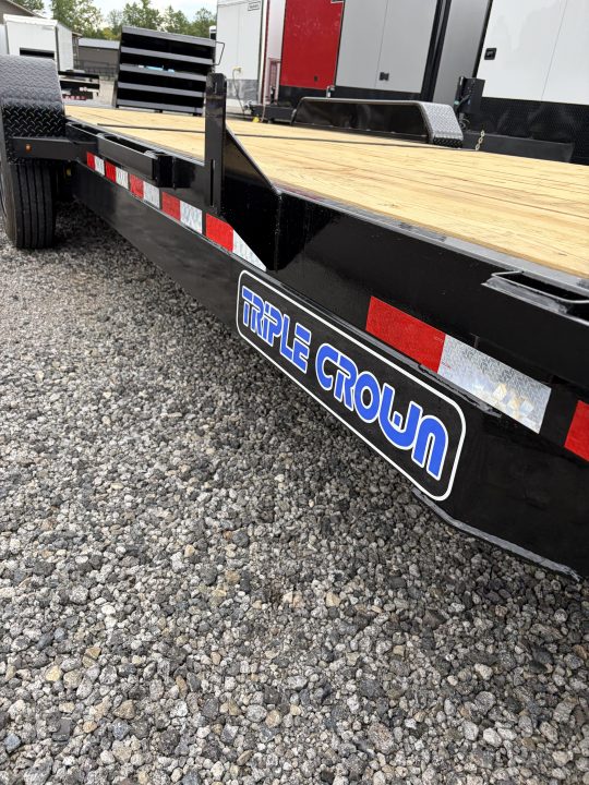 New 2027 Triple Crown 7x24 Heavy Duty Equipment Trailer, EZ Assist MEGA Ramps, 16K GVWR