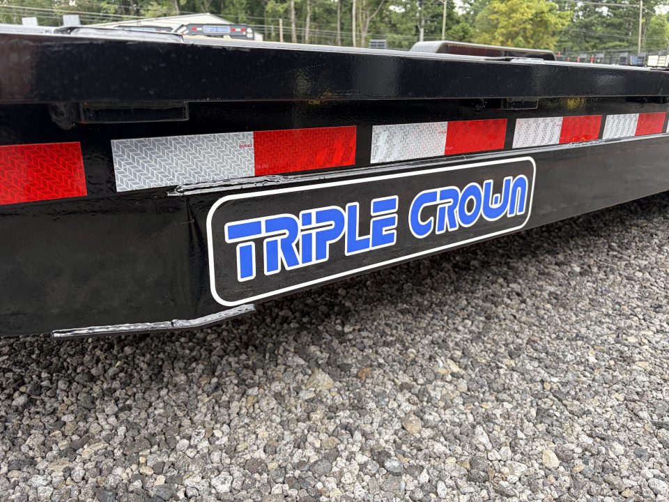 New 2027 Triple Crown 7x24 Heavy Duty Equipment Trailer, EZ Assist MEGA Ramps, 16K GVWR