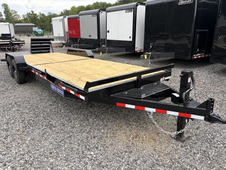 New 2027 Triple Crown 7x24 Heavy Duty Equipment Trailer, EZ Assist MEGA Ramps, 16K GVWR