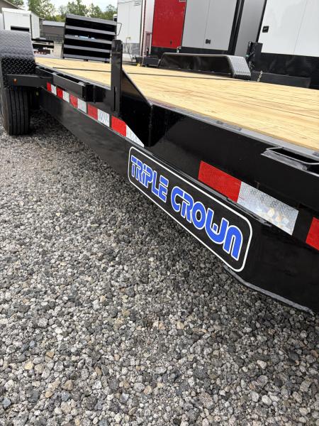 New 2027 Triple Crown 7x24 Heavy Duty Equipment Trailer, EZ Assist MEGA Ramps, 16K GVWR