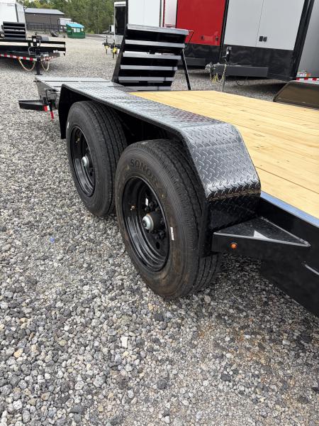 New 2027 Triple Crown 7x24 Heavy Duty Equipment Trailer, EZ Assist MEGA Ramps, 16K GVWR