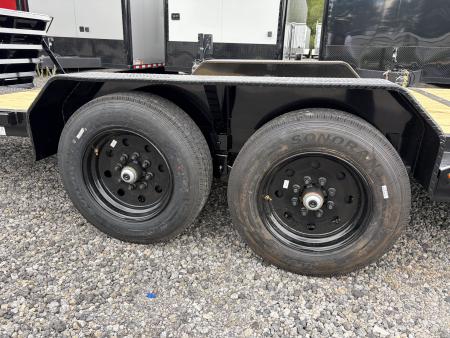 New 2027 Triple Crown 7x24 Heavy Duty Equipment Trailer, EZ Assist MEGA Ramps, 16K GVWR