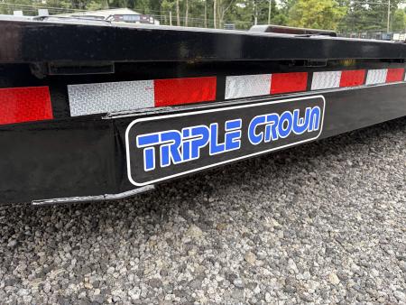 New 2027 Triple Crown 7x24 Heavy Duty Equipment Trailer, EZ Assist MEGA Ramps, 16K GVWR