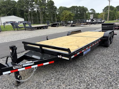 New 2027 Triple Crown 7x24 Heavy Duty Equipment Trailer, EZ Assist MEGA Ramps, 16K GVWR
