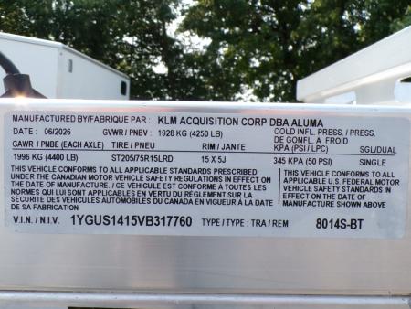 New 2027 Aluma 8014S-BT Utility Trailer