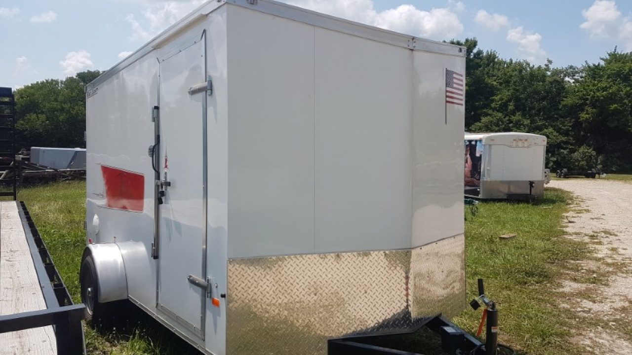 Used 2024 Haul About Trailers 7 x 12 Haul about Cougar Motorcycle Trailer