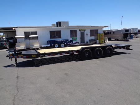 New 2027 Big Tex Trailers * 21EH-24 * 24ft Super Duty Triple Axle Seamless I-Beam Equipment Trailer w/ Mega Ramps (21K GVWR)