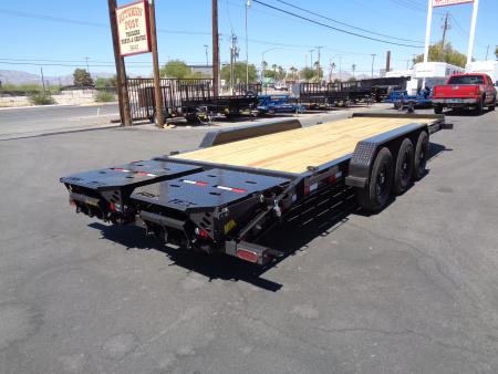 New 2027 Big Tex Trailers * 21EH-24 * 24ft Super Duty Triple Axle Seamless I-Beam Equipment Trailer w/ Mega Ramps (21K GVWR)