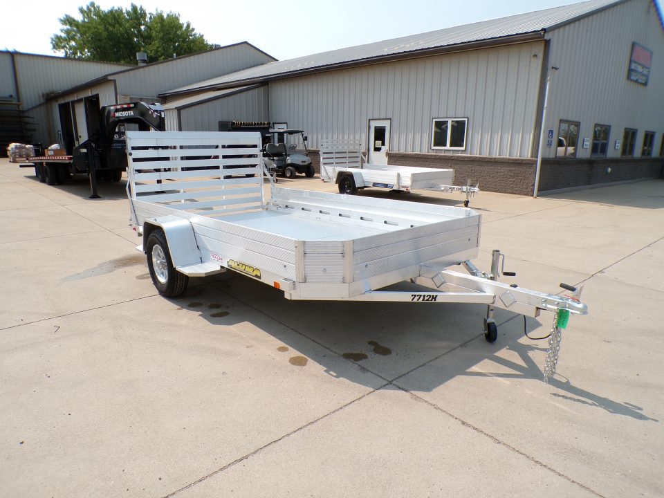 New 2027 Aluma 7712H-S-TG Utility Trailer