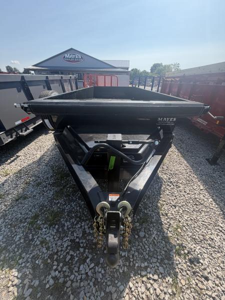 New 2027 RawMaxx LPX16BP16K Dump Trailer 83X16 TA 22" SIDES (GVW:16000) JET BLACK