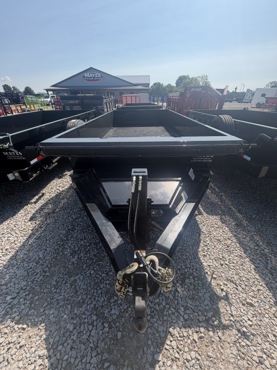 New 2027 RAWMAXX LPX14BP16K Dump Trailer 83X14 TA 22" SIDES (GVW:16000) JET BLACK