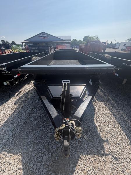 New 2027 RAWMAXX LPX14BP16K Dump Trailer 83X14 TA 22" SIDES (GVW:16000) JET BLACK