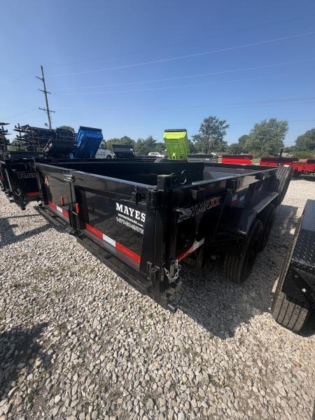 New 2027 RAWMAXX LPX14BP16K Dump Trailer 83X14 TA 22" SIDES (GVW:16000) JET BLACK