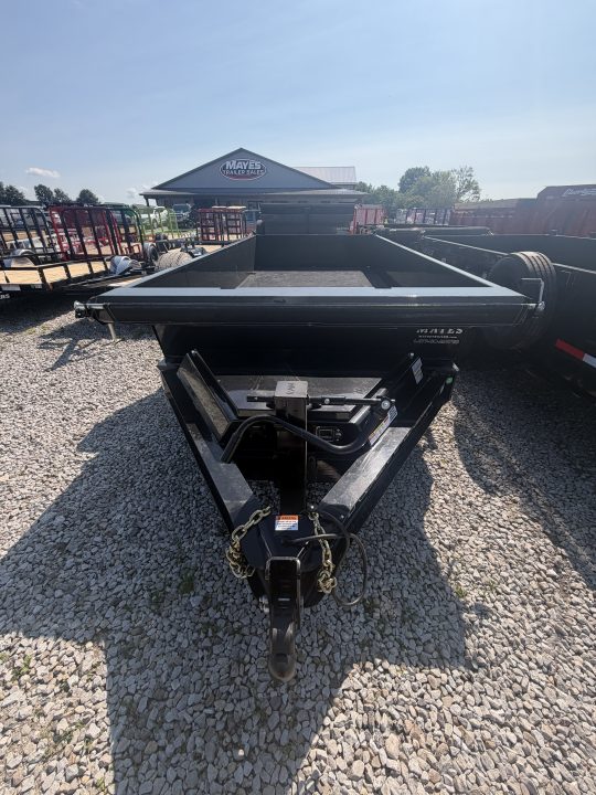 New 2026 RAWMAXX LPX14BP16K Dump Trailer 83X14 TA 22" SIDES (GVW:16000) JET BLACK