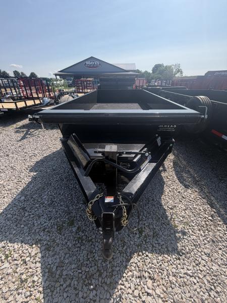 New 2026 RAWMAXX LPX14BP16K Dump Trailer 83X14 TA 22" SIDES (GVW:16000) JET BLACK
