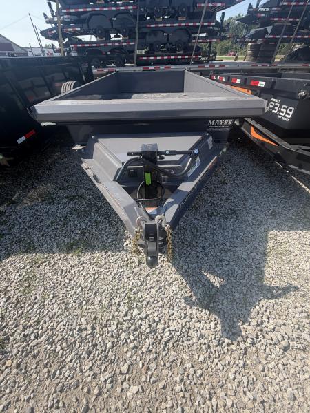 New 2027 RAWMAXX LPX14BP14K Dump Trailer 83X14 TA 22" SIDES (GVW:14000) SHADOW GRAY