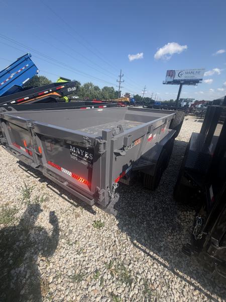 New 2027 RAWMAXX LPX14BP14K Dump Trailer 83X14 TA 22" SIDES (GVW:14000) SHADOW GRAY