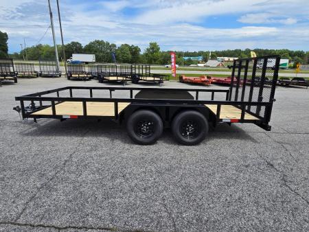 New 2027 GPS 7K 7X16 TANDEM AXLE UTILITY TRAILER WITH SET BACK JACK
