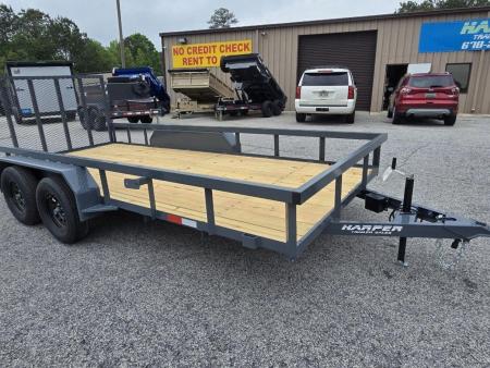 New 2027 GPS 7K 7X16 TANDEM AXLE UTILITY TRAILER WITH SET BACK JACK