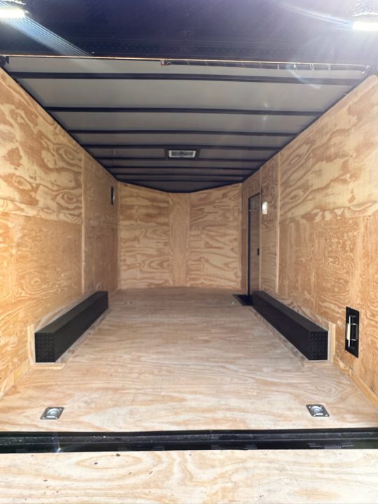 New 2026 Luxe 8.5x16 Car Hauler-5200 Torsion- Charcoal poly- Blackout- Enclosed Trailer