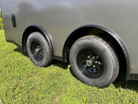New 2026 Luxe 8.5x16 Car Hauler-5200 Torsion- Charcoal poly- Blackout- Enclosed Trailer