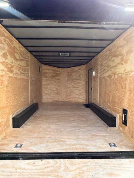 New 2026 Luxe 8.5x16 Car Hauler-5200 Torsion- Charcoal poly- Blackout- Enclosed Trailer