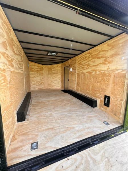 New 2026 Luxe 8.5x16 Car Hauler-5200 Torsion- Charcoal poly- Blackout- Enclosed Trailer