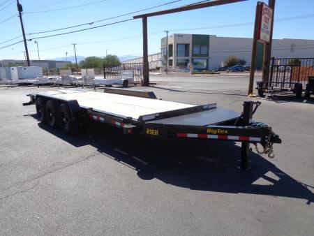 New 2027 Big Tex Trailers * 21EH-22 * 22ft Super Duty Triple Axle Seamless I-Beam Equipment Trailer w/ Mega Ramps (21K GVWR)