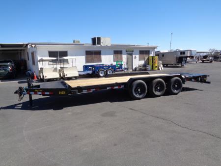 New 2027 Big Tex Trailers * 21EH-22 * 22ft Super Duty Triple Axle Seamless I-Beam Equipment Trailer w/ Mega Ramps (21K GVWR)