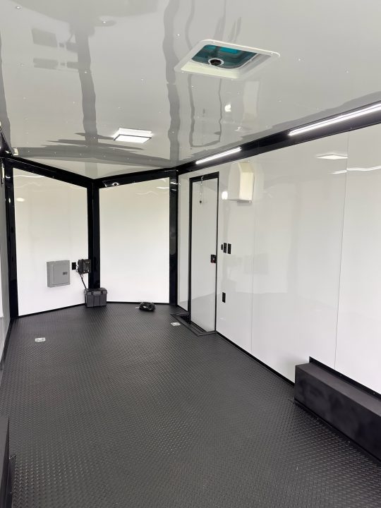 New 2027 Rock Solid Cargo 8.5x24 Race Trailer- 7'6" Interior-Finished Interior- 5200lb Torsion Axle - Black Poly - Blackout-Car/Racing Trailer Car / Racing Trailer