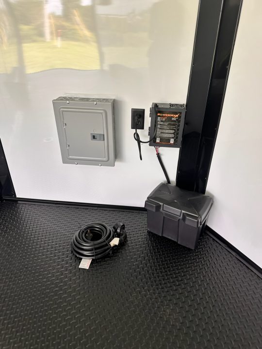 New 2027 Rock Solid Cargo 8.5x24 Race Trailer- 7'6" Interior-Finished Interior- 5200lb Torsion Axle - Black Poly - Blackout-Car/Racing Trailer Car / Racing Trailer