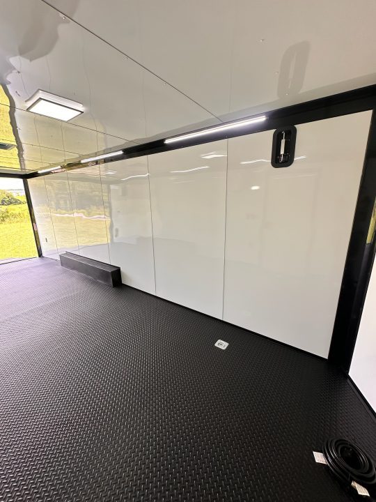 New 2027 Rock Solid Cargo 8.5x24 Race Trailer- 7'6" Interior-Finished Interior- 5200lb Torsion Axle - Black Poly - Blackout-Car/Racing Trailer Car / Racing Trailer