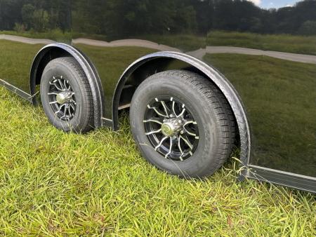 New 2027 Rock Solid Cargo 8.5x24 Race Trailer- 7'6" Interior-Finished Interior- 5200lb Torsion Axle - Black Poly - Blackout-Car/Racing Trailer Car / Racing Trailer