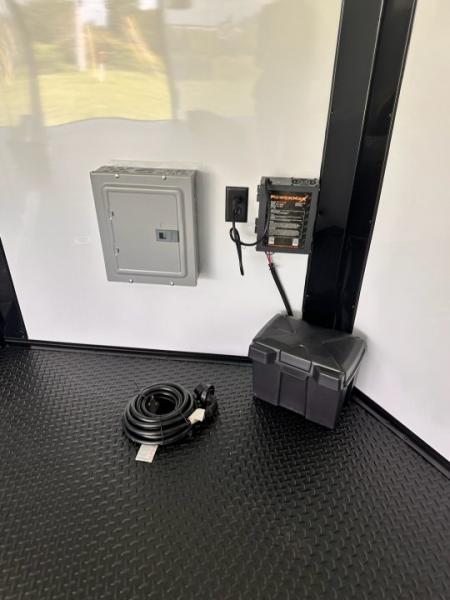 New 2027 Rock Solid Cargo 8.5x24 Race Trailer- 7'6" Interior-Finished Interior- 5200lb Torsion Axle - Black Poly - Blackout-Car/Racing Trailer Car / Racing Trailer