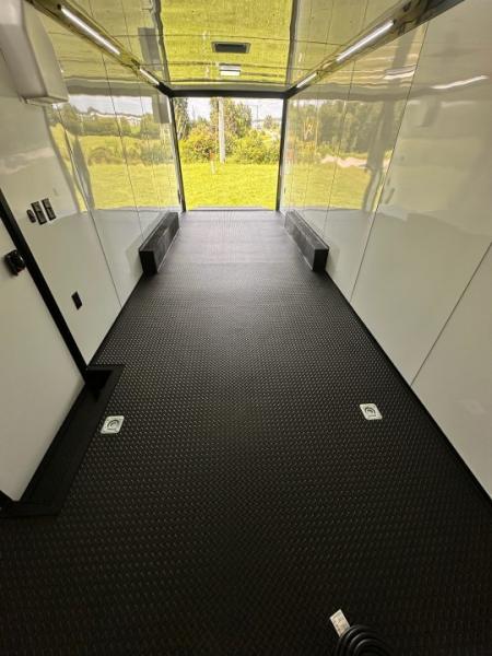 New 2027 Rock Solid Cargo 8.5x24 Race Trailer- 7'6" Interior-Finished Interior- 5200lb Torsion Axle - Black Poly - Blackout-Car/Racing Trailer Car / Racing Trailer