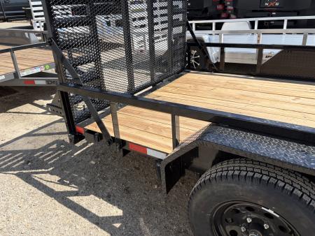 New 2026 Delco Trailers 83"X16' TUBE TOP W/5' HD RAMP GATE Utility Trailer