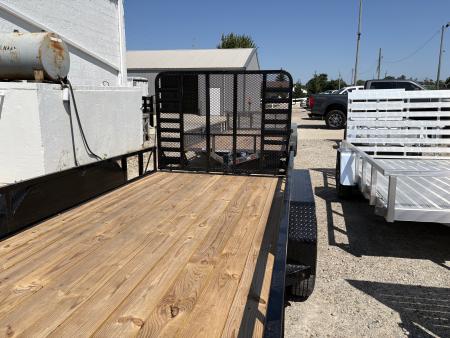 New 2026 Delco Trailers 83"X16' TUBE TOP W/5' HD RAMP GATE Utility Trailer