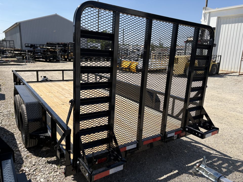 New 2026 Delco Trailers 83"X16' TUBE TOP W/5' HD RAMP GATE Utility Trailer