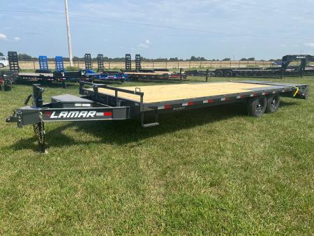 New 2027 Lamar 102x24 Tandem 14K Deckover w/ 5' Dove, Max Ramps, & Toolbox