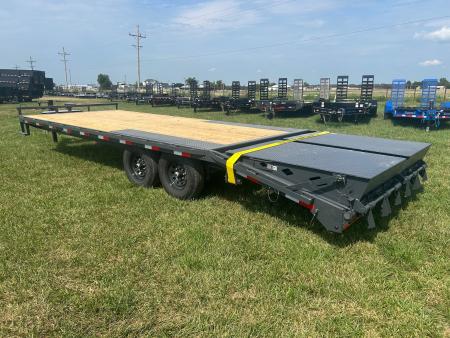 New 2027 Lamar 102x24 Tandem 14K Deckover w/ 5' Dove, Max Ramps, & Toolbox
