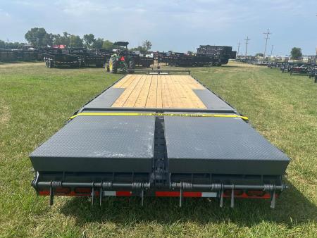 New 2027 Lamar 102x24 Tandem 14K Deckover w/ 5' Dove, Max Ramps, & Toolbox