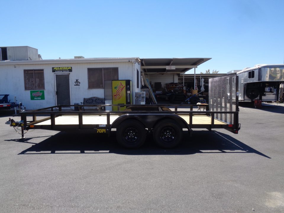 New 2027 Big Tex Trailers * 70PI-16 * 16ft Tandem Axle Utility Trailer w/ Ramp Gate