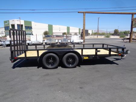 New 2027 Big Tex Trailers * 70PI-16 * 16ft Tandem Axle Utility Trailer w/ Ramp Gate