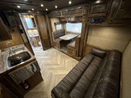 Used 2021 Cimarron 3 Horse with 14'3" Living Quarter