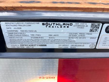 New 2026 SOUTHLAND TRAILER CORP. HBAT7-20BLK Utility Trailer