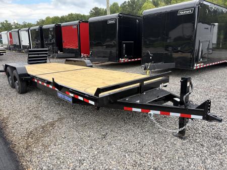 New 2027 Triple Crown 7x24 Heavy Duty Equipment Trailer, EZ Assist MEGA Ramps, 16K GVWR