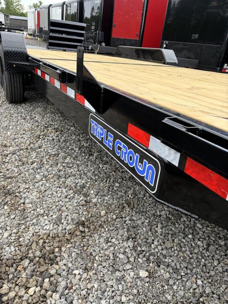 New 2027 Triple Crown 7x24 Heavy Duty Equipment Trailer, EZ Assist MEGA Ramps, 16K GVWR